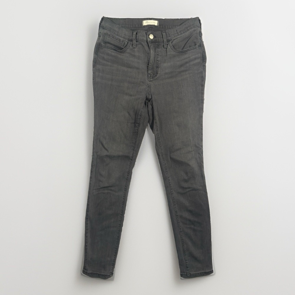 Madewell Roadtripper High Rise Skinny Jeans Gray Stretch Women's Size 29